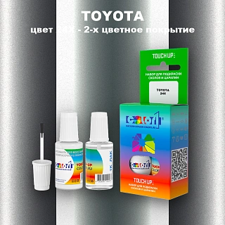 Краска для сколов во флаконе с кисточкой TOYOTA, цвет 24X - 2-х цветное покрытие