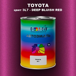 Автомобильная краска TOYOTA, цвет 3L7 - DEEP BLUISH RED