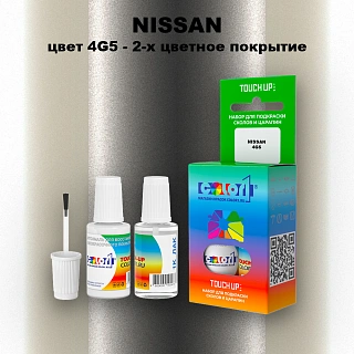 Краска для сколов во флаконе с кисточкой NISSAN, цвет 4G5 - 2-х цветное покрытие