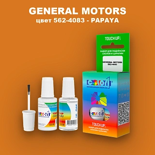 Краска для сколов во флаконе с кисточкой GENERAL MOTORS, цвет 562-4083 - PAPAYA