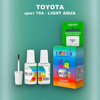 Краска для сколов во флаконе с кисточкой TOYOTA, цвет 764 - LIGHT AQUA