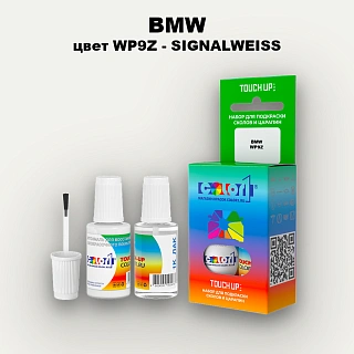 Краска для сколов во флаконе с кисточкой BMW, цвет WP9Z - SIGNALWEISS