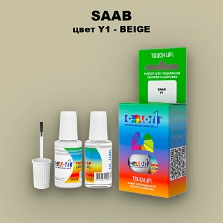 Краска для сколов во флаконе с кисточкой SAAB, цвет Y1 - BEIGE