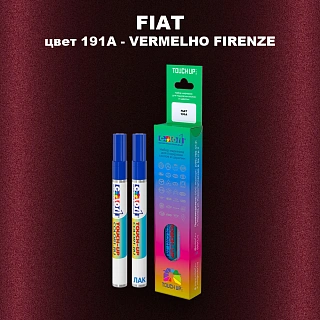 Маркер с краской FIAT, цвет 191A - VERMELHO FIRENZE