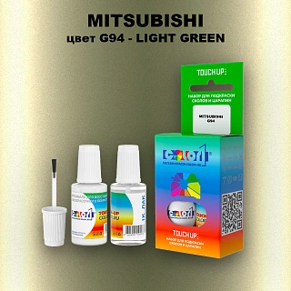 Краска для сколов во флаконе с кисточкой MITSUBISHI, цвет G94 - LIGHT GREEN