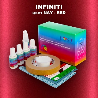 Ремкомплект для ремонта глубоких сколов и царапин INFINITI, цвет NAY - RED