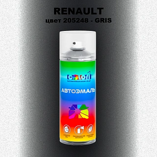 Аэрозольная краска RENAULT, цвет 205248 - GRIS