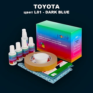 Ремкомплект для ремонта глубоких сколов и царапин TOYOTA, цвет L81 - DARK BLUE