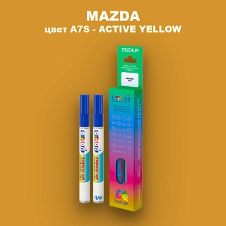Маркер с краской MAZDA, цвет A7S - ACTIVE YELLOW