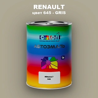 Автомобильная краска RENAULT, цвет 645 - GRIS