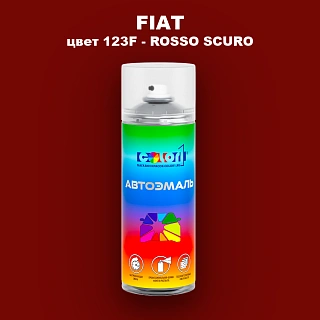 Аэрозольная краска FIAT, цвет 123F - ROSSO SCURO