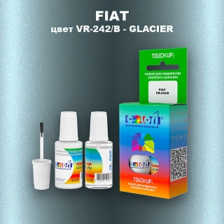 Краска для сколов во флаконе с кисточкой FIAT, цвет VR-242/B - GLACIER