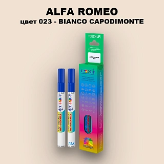 Маркер с краской ALFA ROMEO, цвет 023 - BIANCO CAPODIMONTE