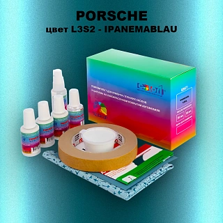 Ремкомплект для ремонта глубоких сколов и царапин PORSCHE, цвет L3S2 - IPANEMABLAU