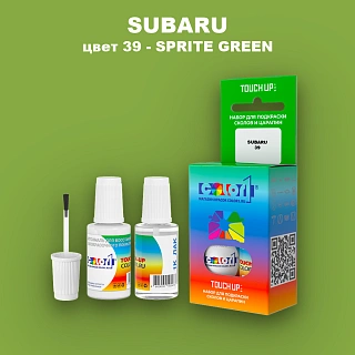 Краска для сколов во флаконе с кисточкой SUBARU, цвет 39 - SPRITE GREEN