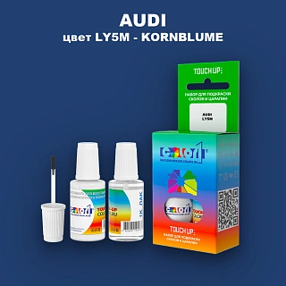 Краска для сколов во флаконе с кисточкой AUDI, цвет LY5M - KORNBLUME
