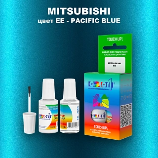 Краска для сколов во флаконе с кисточкой MITSUBISHI, цвет EE - PACIFIC BLUE