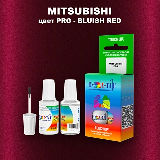 Краска для сколов во флаконе с кисточкой MITSUBISHI, цвет PRG - BLUISH RED