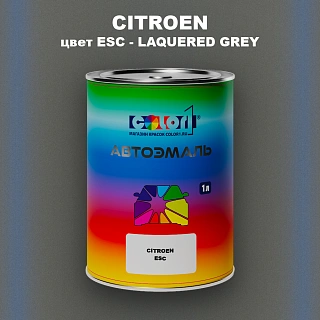 Автомобильная краска CITROEN, цвет ESC - LAQUERED GREY
