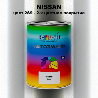Автомобильная краска NISSAN, цвет 2S9 - 2-х цветное покрытие