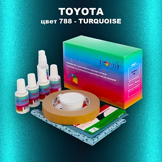 Ремкомплект для ремонта глубоких сколов и царапин TOYOTA, цвет 788 - TURQUOISE