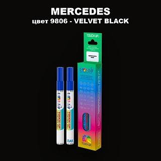 Маркер с краской MERCEDES, цвет 9806 - VELVET BLACK