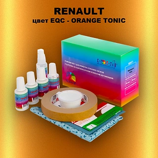 Ремкомплект для ремонта глубоких сколов и царапин RENAULT, цвет EQC - ORANGE TONIC