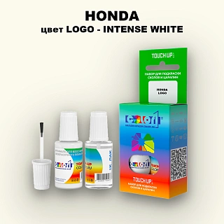 Краска для сколов во флаконе с кисточкой HONDA, цвет LOGO - INTENSE WHITE