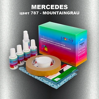 Ремкомплект для ремонта глубоких сколов и царапин MERCEDES, цвет 787 - MOUNTAINGRAU