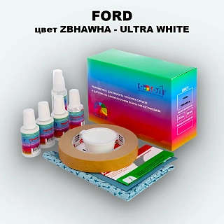 Ремкомплект для ремонта глубоких сколов и царапин FORD, цвет ZBHAWHA - ULTRA WHITE