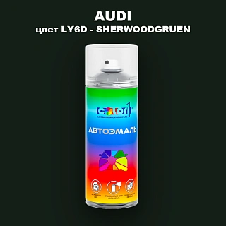 Аэрозольная краска AUDI, цвет LY6D - SHERWOODGRUEN