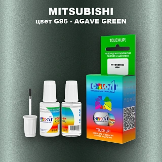 Краска для сколов во флаконе с кисточкой MITSUBISHI, цвет G96 - AGAVE GREEN