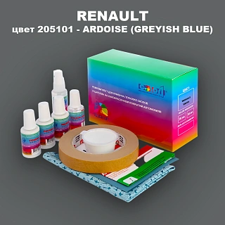 Ремкомплект для ремонта глубоких сколов и царапин RENAULT, цвет 205101 - ARDOISE CLAIR (7)(M)