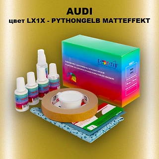 Ремкомплект для ремонта глубоких сколов и царапин AUDI, цвет LX1X - PYTHONGELB MATTEFFEKT