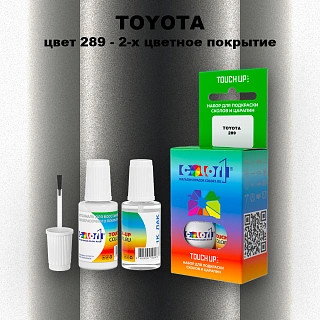 Краска для сколов во флаконе с кисточкой TOYOTA, цвет 289 - 2-х цветное покрытие