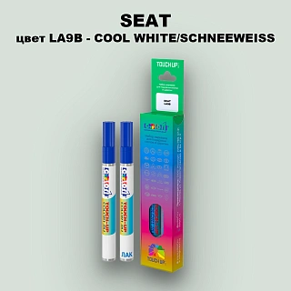 Маркер с краской SEAT, цвет LA9B - COOL WHITE/SCHNEEWEISS
