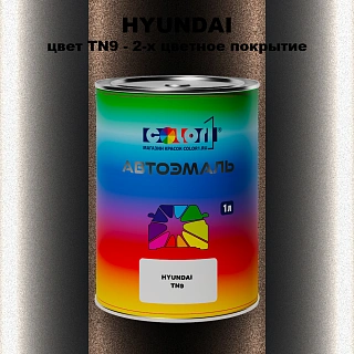 Автомобильная краска HYUNDAI, цвет TN9 - 2-х цветное покрытие