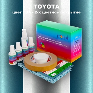 Ремкомплект для ремонта глубоких сколов и царапин TOYOTA, цвет 2DA - 2-х цветное покрытие