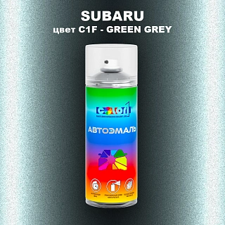 Аэрозольная краска SUBARU, цвет C1F - GREEN GREY
