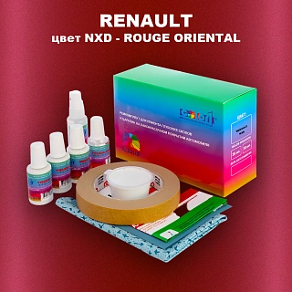 Ремкомплект для ремонта глубоких сколов и царапин RENAULT, цвет NXD - ROUGE ORIENTAL