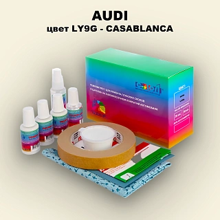 Ремкомплект для ремонта глубоких сколов и царапин AUDI, цвет LY9G - CASABLANCA
