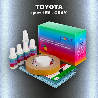 Ремкомплект для ремонта глубоких сколов и царапин TOYOTA, цвет 1E8 - GRAY