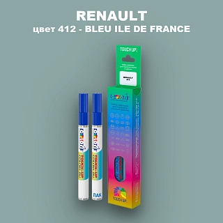 Карандаш-маркер с краской RENAULT, цвет 412 - BLEU ILE DE FRANCE