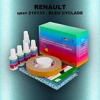 Ремкомплект для ремонта глубоких сколов и царапин RENAULT, цвет 215133 - BLEU CYCLADE