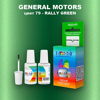 Краска для сколов во флаконе с кисточкой GM, цвет  79 - RALLYGREEN