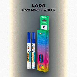 Маркер с краской LADA, цвет SW30 - WHITE