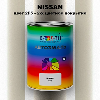 Автомобильная краска NISSAN, цвет 2F5 - 2-х цветное покрытие