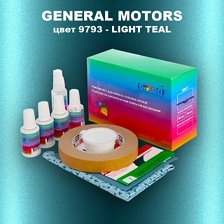 Ремкомплект для ремонта глубоких сколов и царапин GM, цвет 9793 - LIGHTTEAL