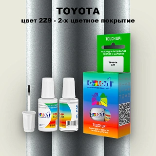 Краска для сколов во флаконе с кисточкой TOYOTA, цвет 2Z9 - 2-х цветное покрытие