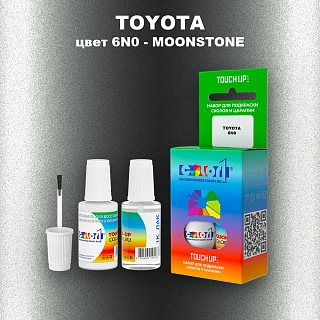 Краска для сколов во флаконе с кисточкой TOYOTA, цвет 6N0 - MOONSTONE